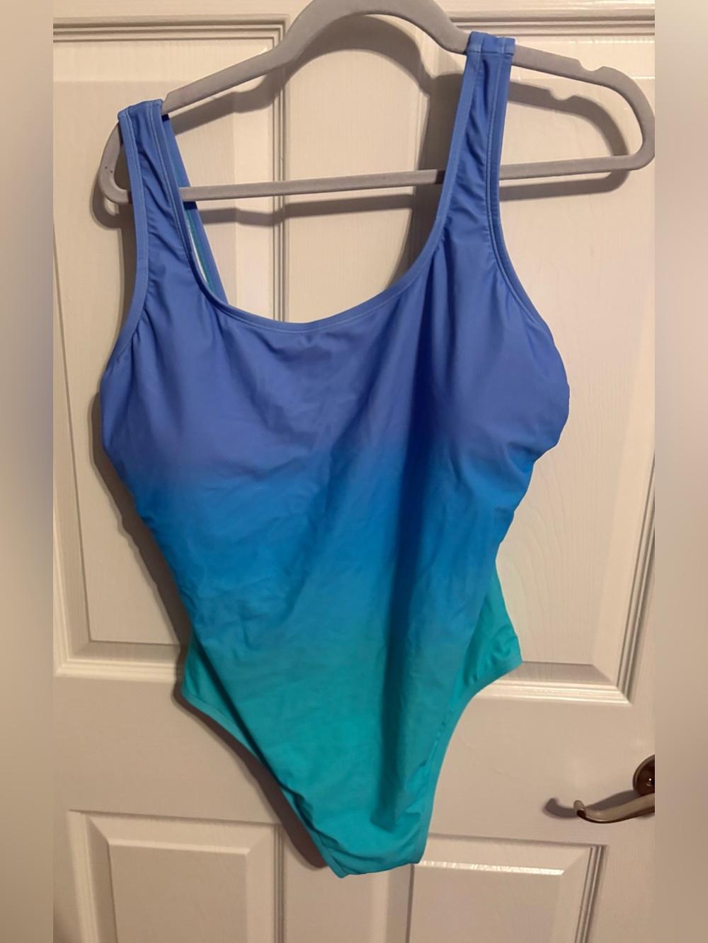 216- NWOT Decree Blue to teal ombré one piece Swimwear